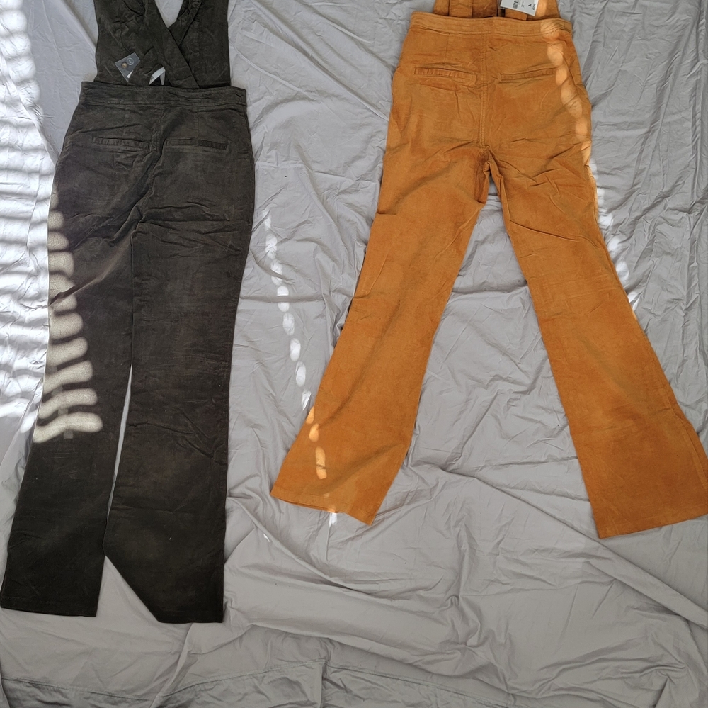 Long flared overalls 2 pairs